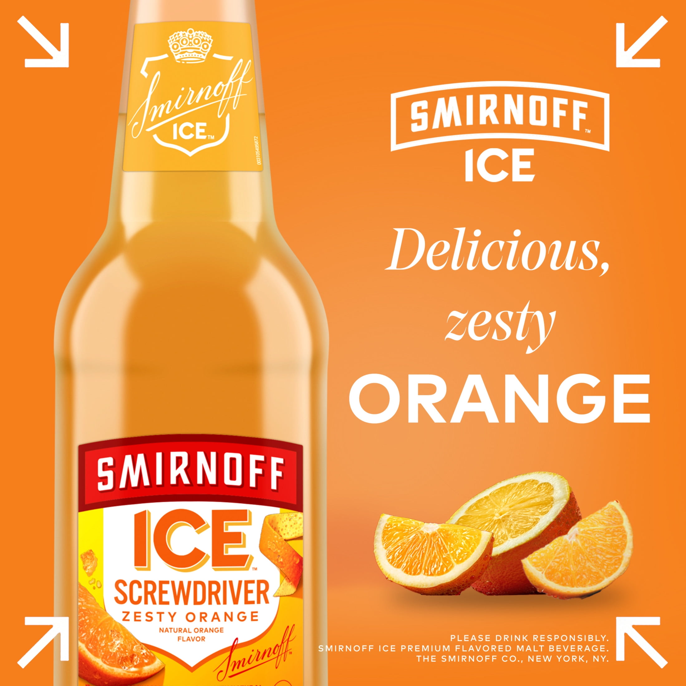 Smirnoff Ice Screwdriver 11.2 fl oz 6 Pack Bottles 4.5 ABV Walmart