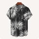 thumbnail image 4 of Hombro Frío Tops Hombres de Manga Larga Cuarto Cremallera Suéter con Diseño de Camisa de Cuello de Impresión Hawaiana, 4 of 4