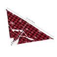 thumbnail image 3 of Naloa Christmas Tree Buffalo Plaid Dog Bandanas 1PC Washable Triangle Dog Scarfs Premium Durable Fabric, for Small Medium Large Dogs and Cats, 3 of 6