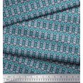 thumbnail image 2 of Soimoi Polyester Crepe Fabric Geometric Ethnic Printed Craft Fabric by The Yard 52 Inch Wide, 2 of 3