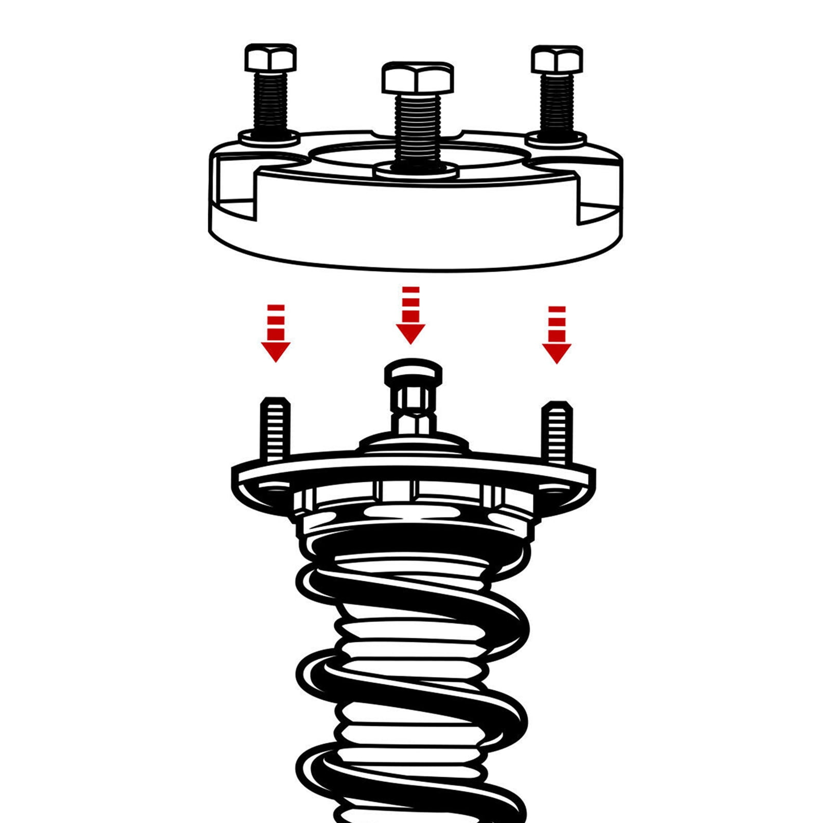 Sennachine 2" Front Leveling Lift Kit Fits Ford F-150 2WD 4WD 2004-2024 Suspension Spacers