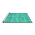 thumbnail image 2 of Ahgly Company Machine Washable Indoor Rectangle Persian Turquoise Blue Traditional Area Rugs, 5' x 7', 2 of 4
