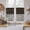 Brown, variant on Black Striped Kitchen Curtain for Berdoom Living Room Cafe 45 Inch Length, Farmhouse Stripes Modern Abstract Art Tiers Curtains Light Filtering Drapes Rod Pocket Window Treatment 2 Panels 52"Wx45"L