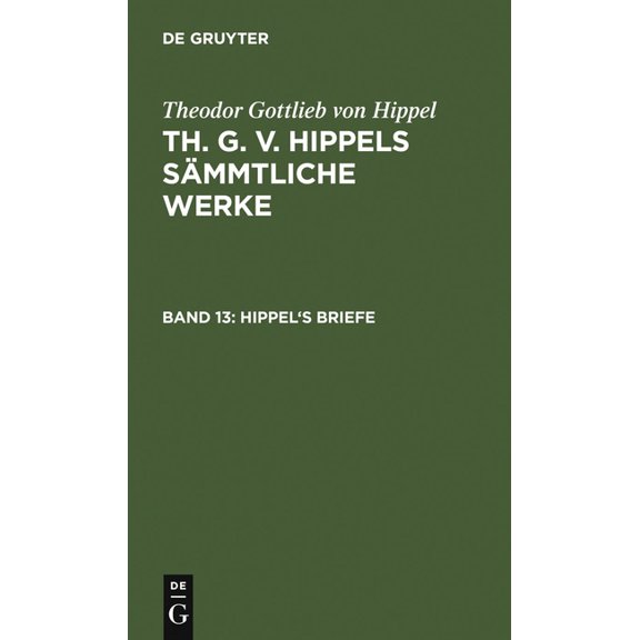 Hippel's Briefe, (Hardcover)