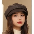 thumbnail image 2 of CoCopeaunt Women Newsboy Caps Trendy Casual Visor Beret Hat Retro Vintage Cabbie Hat for Ladies Girls, 2 of 6