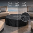 thumbnail image 5 of 32-inch Fire Pit Table, 65000 BTU Outdoor Fire Pit, Includes Tank Table, Wind Guard, Rain Cover, and Enamel Baking Pan; CSA-Certified,4–8 People, 5 of 8