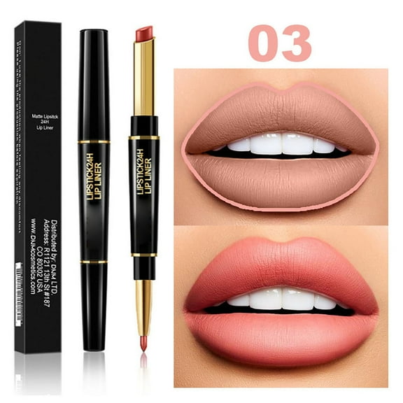 QunYou -in-1 Lipstick Lip Liner Lip Liner Stain Lip Liner and Lipstick Combo Set Lip Liner Pencil-in-1 Lipstick and 24h Lip Liner Set