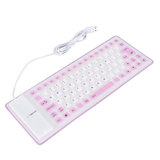 Childs Silicone Keyboard Silicone Keyboard Silicone Silicone Keyboard Fully Sealed Design Lightweight Portable Silent Soft Comfortable Usb Wired Silicone Keyboard For Pc