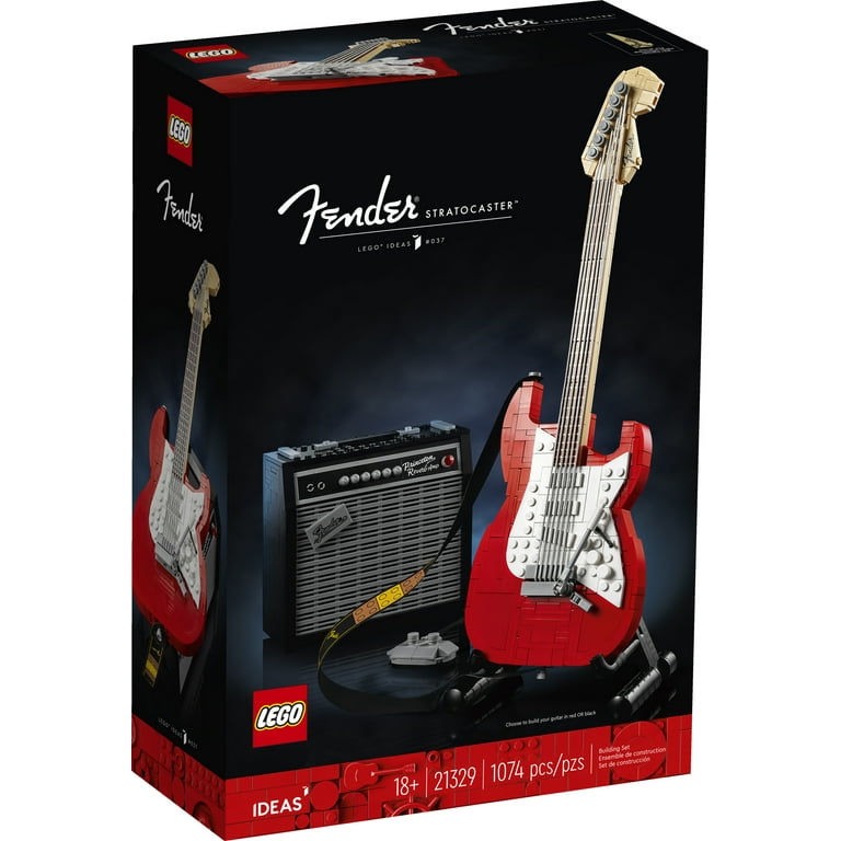 LEGO Ideas Fender Stratocaster 21329 DIY Guitar Model Building Set with 65  Princeton Reverb Amplifier & Authentic Accessories, Great Birthday Gift