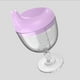 thumbnail image 2 of Baby Goblet No Spill Baby Sippy Cup Copa Vino para Baby Kid Party (Púrpura), 2 of 9