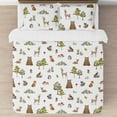 thumbnail image 3 of Sweet Jojo Designs Watercolor Woodland Forest Animals Green Brown White Full/Queen Bed Comforter 3 Piece Bedding Set - 3 Piece, 3 of 6