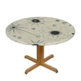 thumbnail image 3 of PIKWEEK  Mid-Century Modern Atomic Art Tablecloth Round Tablecloths Round Table Cover for Circular Table, 3 of 7