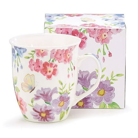 - August Grove Kopnisky Floral Bouquet Coffee Mug (Set of 6)