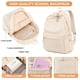 thumbnail image 5 of Mochila escolar BTOOP para niñas adolescentes de pana beige con lonchera, 5 of 6