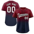 thumbnail image 3 of Camiseta de béisbol con degradado, camiseta personalizada del equipo, impresión de nombre personal, número, rayas, ropa deportiva de hip hop, camiseta de béisbol para hombres, mujeres y niños, 3 of 5