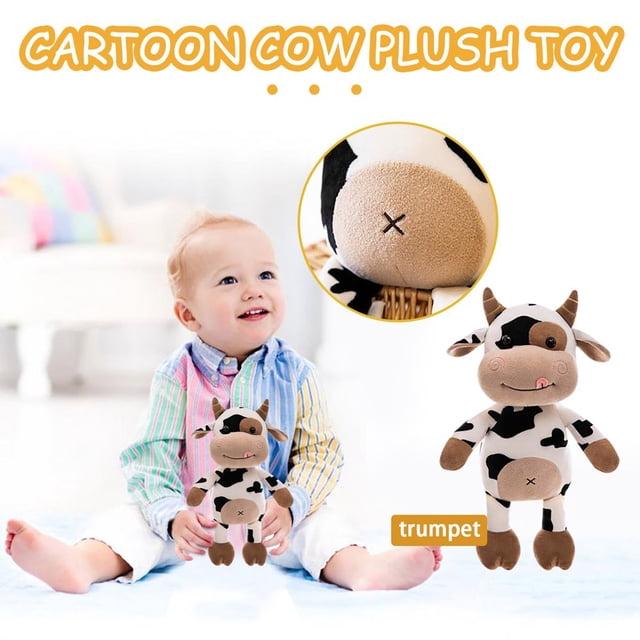 Cartoon Cute Cow Stuffed Animals Are New Year‘s Birthday Presents For Children