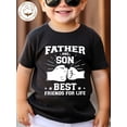 thumbnail image 1 of Camiseta de niño 100% algodón con estampado PADRE E HIJO MEJORES AMIGOS PARA TODA LA VIDA, 1 of 6