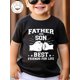 thumbnail image 1 of Camiseta de niño 100% algodón con estampado PADRE E HIJO MEJORES AMIGOS PARA TODA LA VIDA, 1 of 6