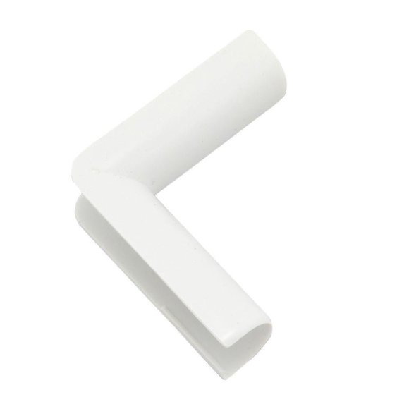 Organizador interior de codo Cord Cover Wiremold C17, blanco
