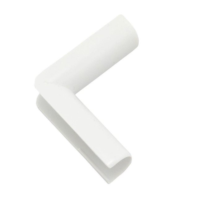 Organizador interior de codo Cord Cover Wiremold C17, blanco