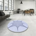 thumbnail image 4 of Ahgly Company Machine Washable Indoor Rectangle Transitional Lavender Blue Area Rugs, 2' x 4', 4 of 7