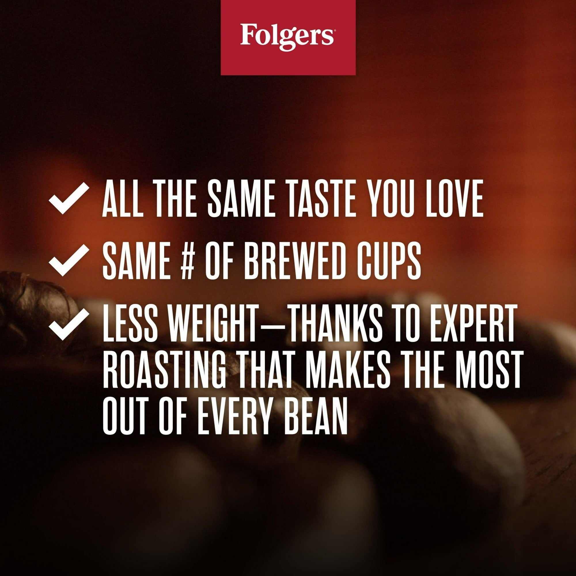 Folgers 100% Colombian Medium Roast Ground Coffee Canister 22.6oz (2 Pack)
