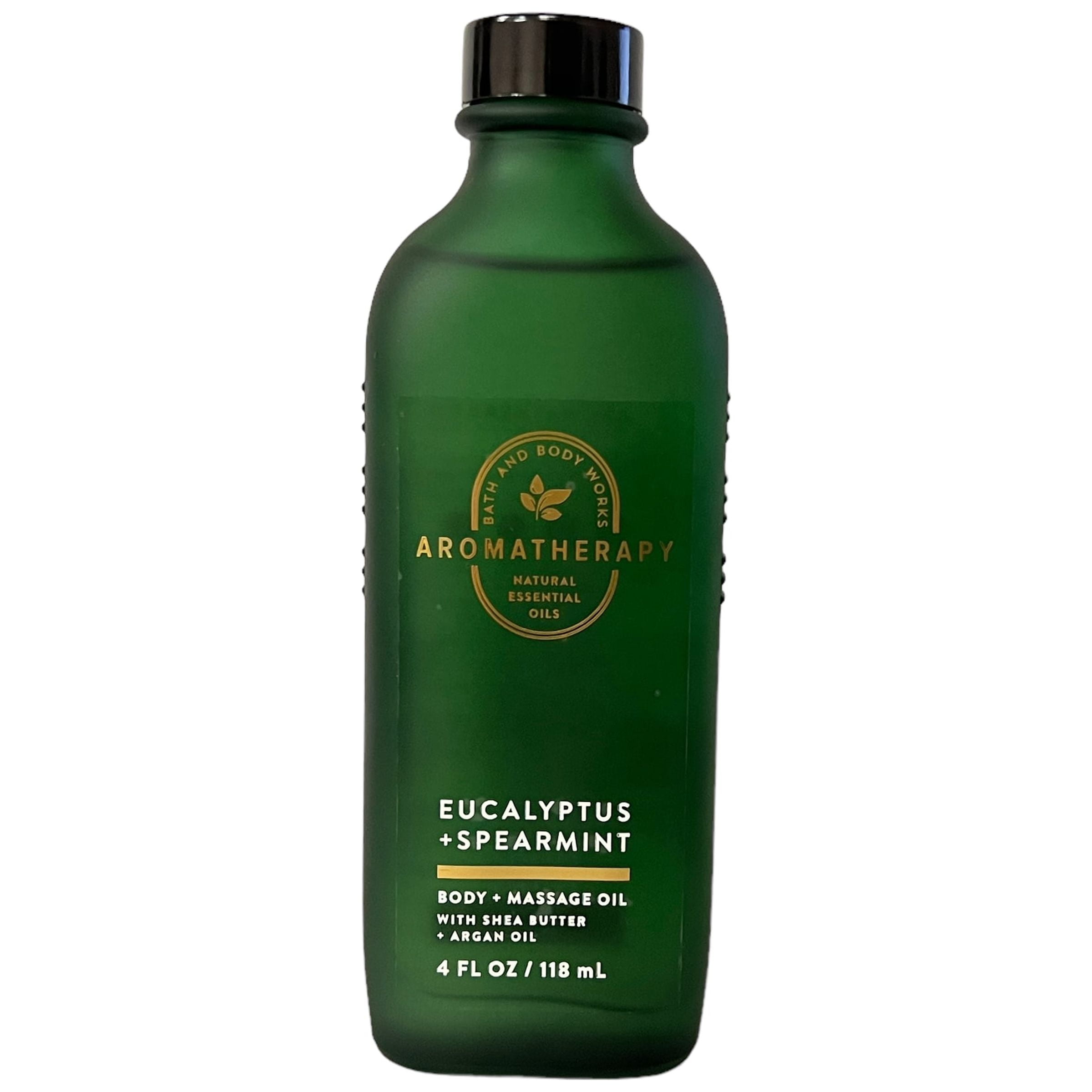Bath & Body Works Aromatherapy Eucalyptus + Spearmint Body & Massage Oil 4 fl oz 2 Pack