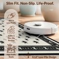 thumbnail image 6 of Design&I 3'x5' Washable Area Rug Low Profile & Durable Daily Traffic Ready Cowboy Repeating Entry Monochrome Bathroom Themed Mens Hat Adult for Home Office, Hallway, 6 of 7