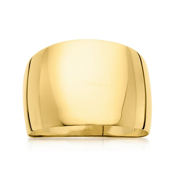 Ross-Simons Italian 14kt Yellow Gold Wide Dome Ring, Women's, Adult