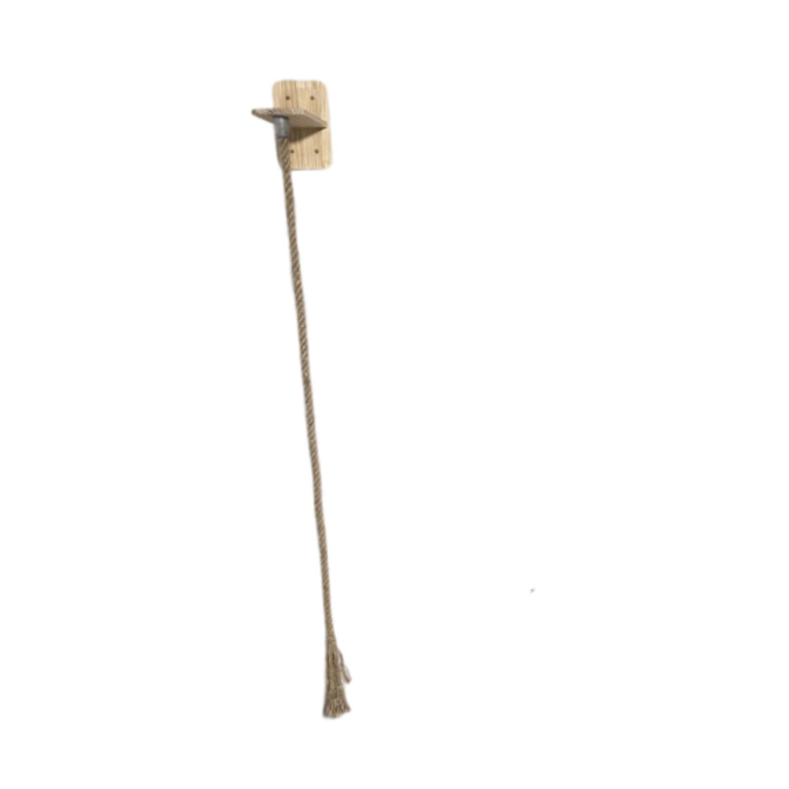 EHJRE Cat Climbing Rope Climbing Station Shelf Scratching Post Jumping for Cats Made of Wood And Sisal Rope Very Easy Installation Suitable for Environments 130cm