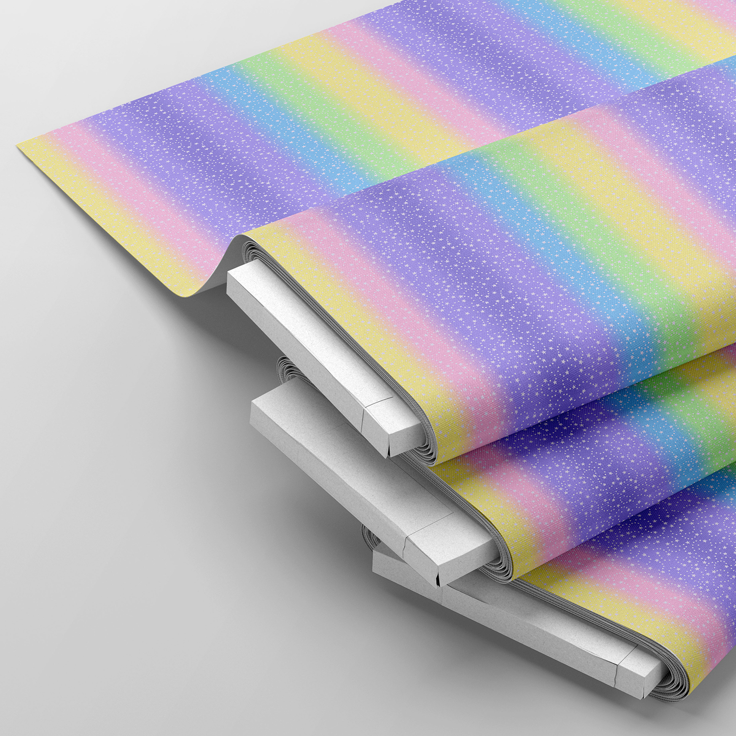 Fabric Traditions 44" 100% Cotton Rainbow Stripe Sewing & Craft Fabric, 8 Yd by The Bolt, Multi