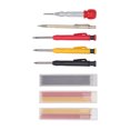 thumbnail image 4 of Carpentry Pencil Set, Non Slip Sharpener Wear Resistant Woodworking Scriber Pen With Refills For Marking Wood Plastic, 4 of 8
