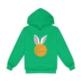 thumbnail image 2 of GiLiling Toddler Kids Girls Boys Cute Printed Hooded Pullover Sweatshirt, Casual Yoga Sports Top for Children Soft Breathable Daily Wear (Green, 9-10 Years), 2 of 3