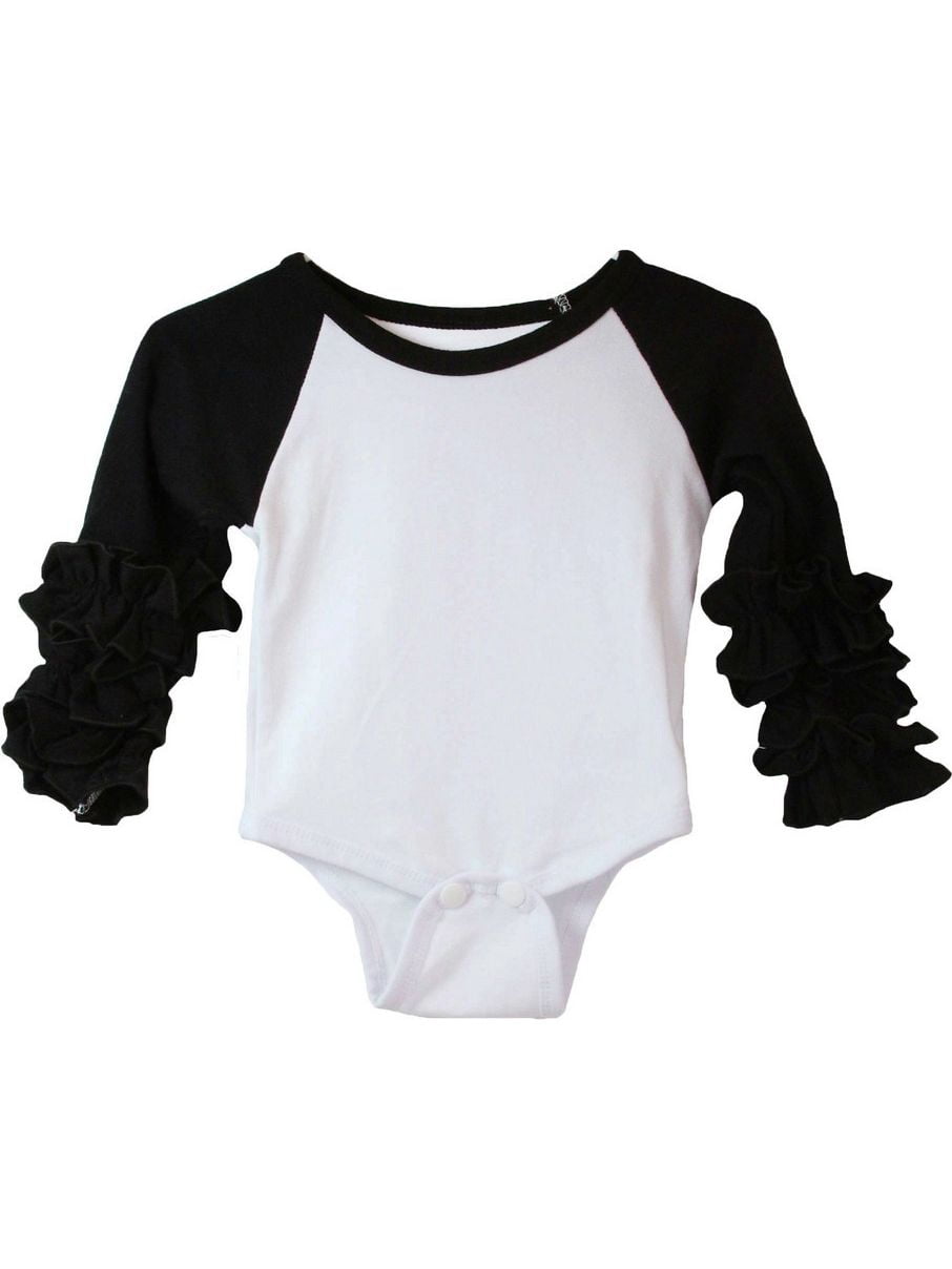 baby black long sleeve bodysuit