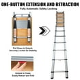 thumbnail image 6 of BENTISM Telescoping Ladder 350 lbs Capacity Aluminum Ladder for RV Loft Home Attic, 6 of 9