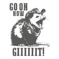 thumbnail image 2 of Vintage Cowboy opossum Shirt - Go on Now Git Western opossum T-Shirt, 2 of 7