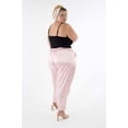 thumbnail image 2 of The Wardrobe Hero Italian Silk Jogger Pant with High Waist - Pink, 2 of 2