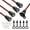 Black, variant on mistyhony 5Pcs 10A DC-099 DC Power Jack Cord Socket 5.5x2.1MM Threaded Female Mount Connector Adapter with 15CM 20AWG Pre-soldered Wires Waterproof Cover Cap K-078