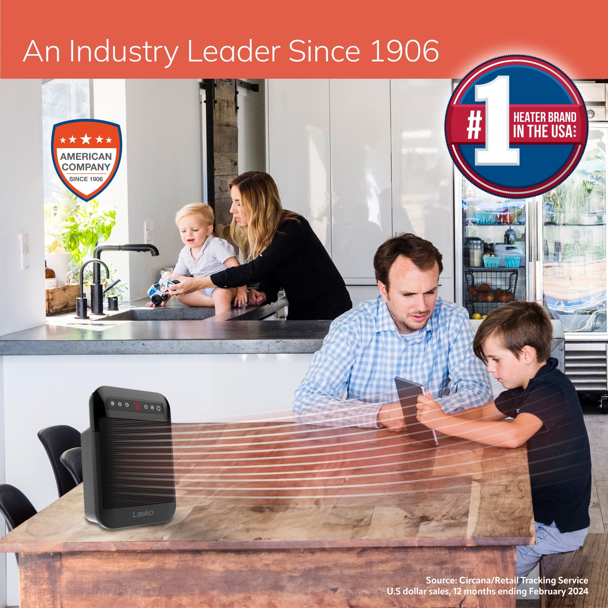 Lasko MyHeat Max 9.3" Personal Ceramic Space Heater with Timer, Black, CD09100