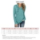 thumbnail image 5 of Jersey superior Ticfox de poliéster de manga larga para Mujer con cremallera en el cuello otoño invierno Azul cielo XXXL, 5 of 5
