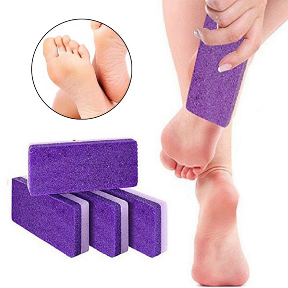 Piedra pómez 2 en 1 para pies, removedor de callos y durezas, herramientas de pedicura para pies.