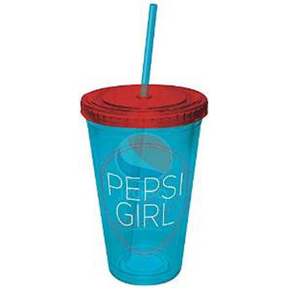 pepsi cup with straw