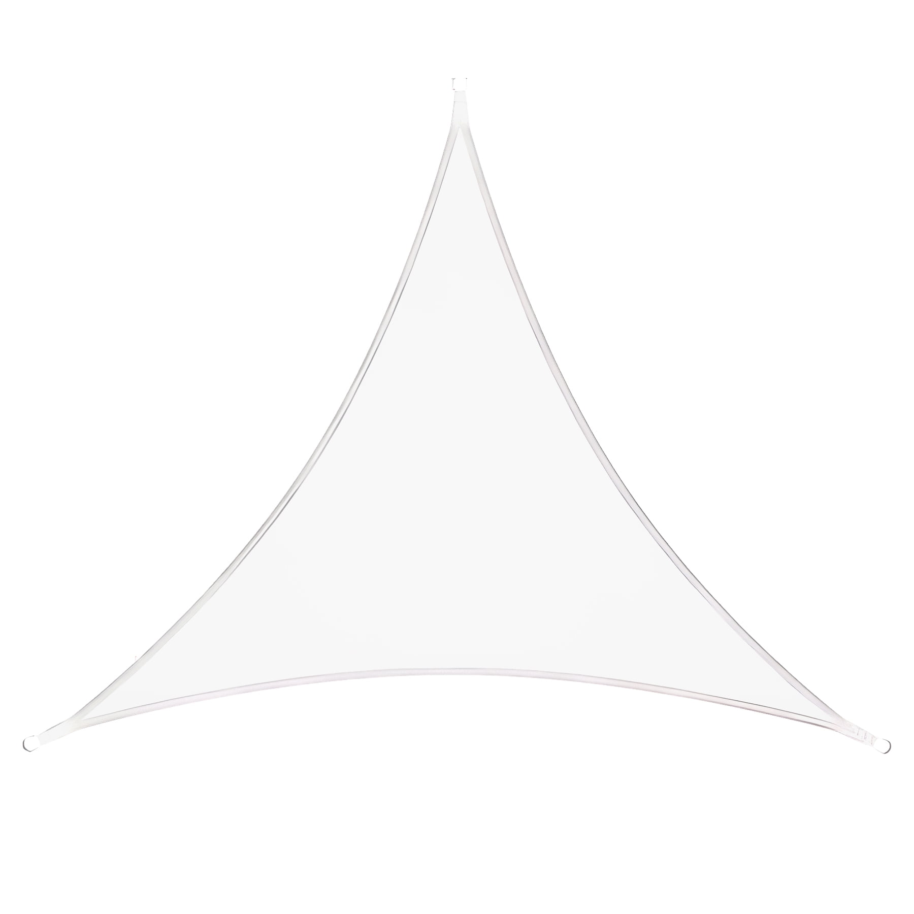 Toldo Vela Triangular Color Blanco + Kit De Instalación