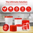 thumbnail image 3 of RFAQK 16 PCS Freezer Soup Containers with Lids-16 Plastic 16/32 OZ Deli Containers with Twist Top Lids-Food Storage Containers with Twist Top Lids-Reusable Plastic Box for Lunch, Gym, Travel, 3 of 7