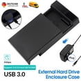 thumbnail image 2 of Carcasa Externa para Disco Duro USB 3.0 Compatible con SATA 3.0 de 2.5 y 3.5 Pulgadas SSD/HDD sin Herramientas con Transferencia de 5Gbps, 2 of 5