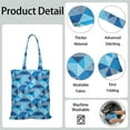 thumbnail image 5 of Vintage Plaid Canvas Tote Bag Checkered Pattern Retro Style Geometric Design Rustic Aesthetic Cute Reusable Foldable Shopping Tote, 5 of 6