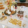 thumbnail image 4 of 5piece Cake Stand Set Cake Stand White Plastic Dessert Table Display Set With 2 Large 3-tier Cupcake Stands 3 Appetizer Trays Perfect For Wedding Birthday Tea Party, 4 of 6