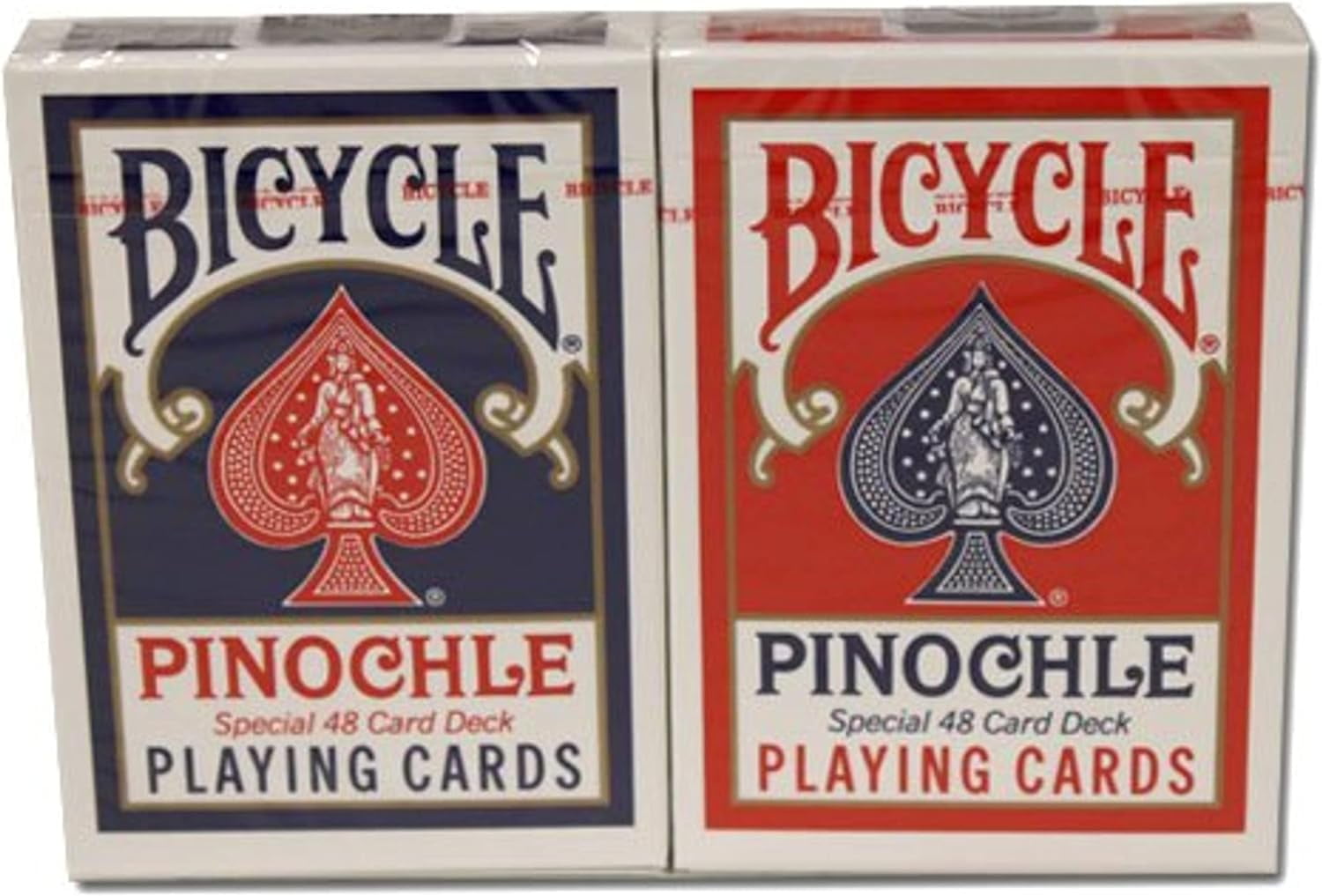 12 Decks Bicycle Pinochle Cards (6 Red / 6 Blue)