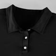 thumbnail image 5 of Men's Polo Shirts Short Sleeve Quick Dry Outdoor Golf Sports Shirts with Pocket Black S, 5 of 9