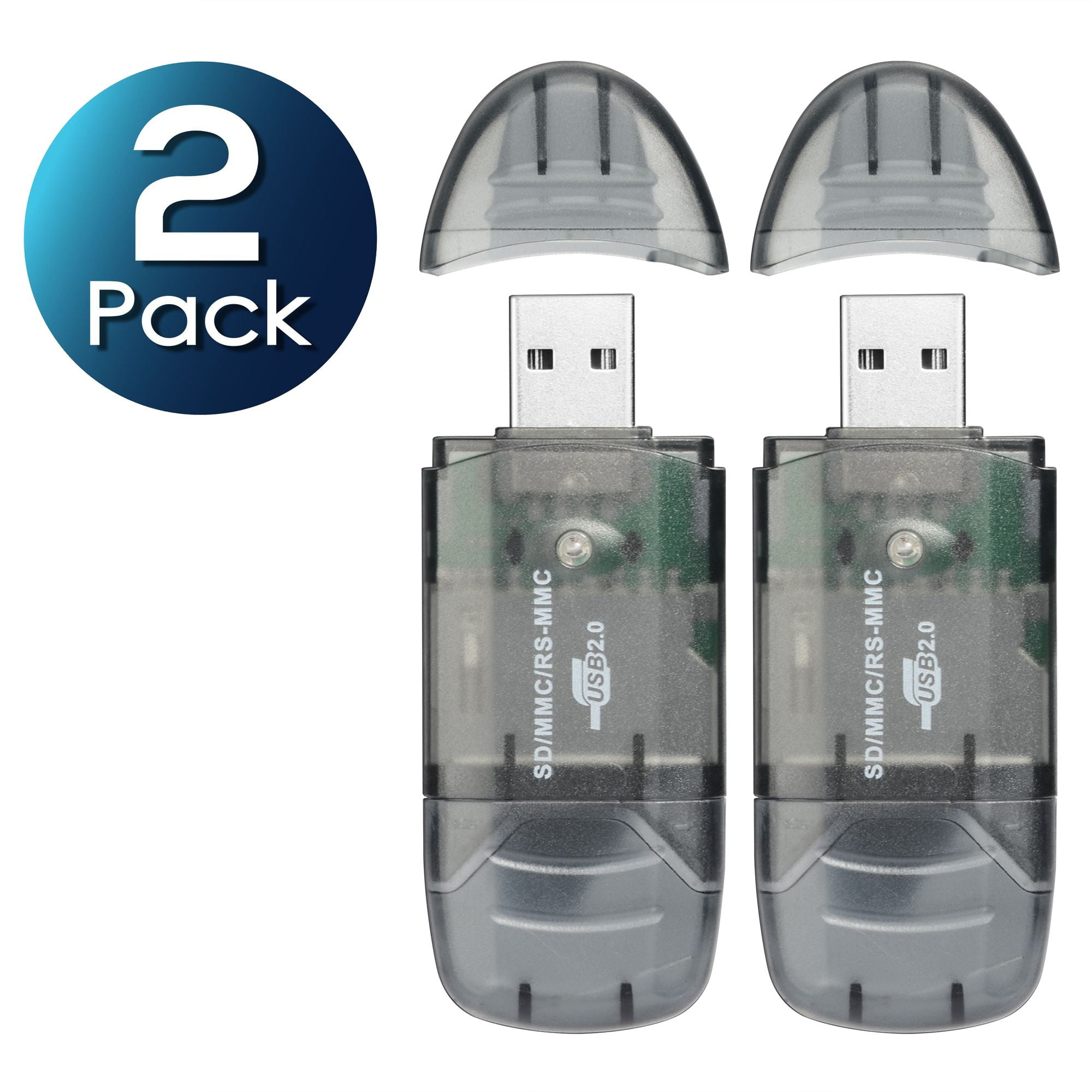USB 2.0 Memory Card Reader Writer Adaptor for SD MMC SDHC TF Card UP To 64GB HOT